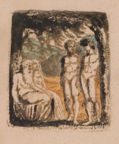 Er Is Geen Natuurlijke Religie, Plaat 1, Frontispice (Bentley a1) door William Blake